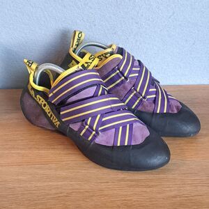 La Sportiva Super X Free Climb Rock Climbing Shoes Men’s 9 EU 42 Vintage Purple